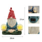 Solar LED Dwarf Doll Outdoor Statue Resin Courtyard Ornaments Gardening Decoration Figurine Landscape Accessories