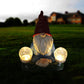 Solar LED Dwarf Doll Outdoor Statue Resin Courtyard Ornaments Gardening Decoration Figurine Landscape Accessories