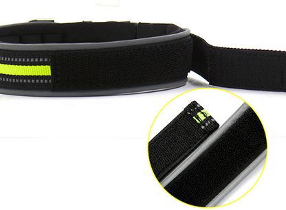 Thick Durable Nylon Comfortable Pet Collars Plus Velcro and Luminous Safety Neoprene Dog Cat Collars