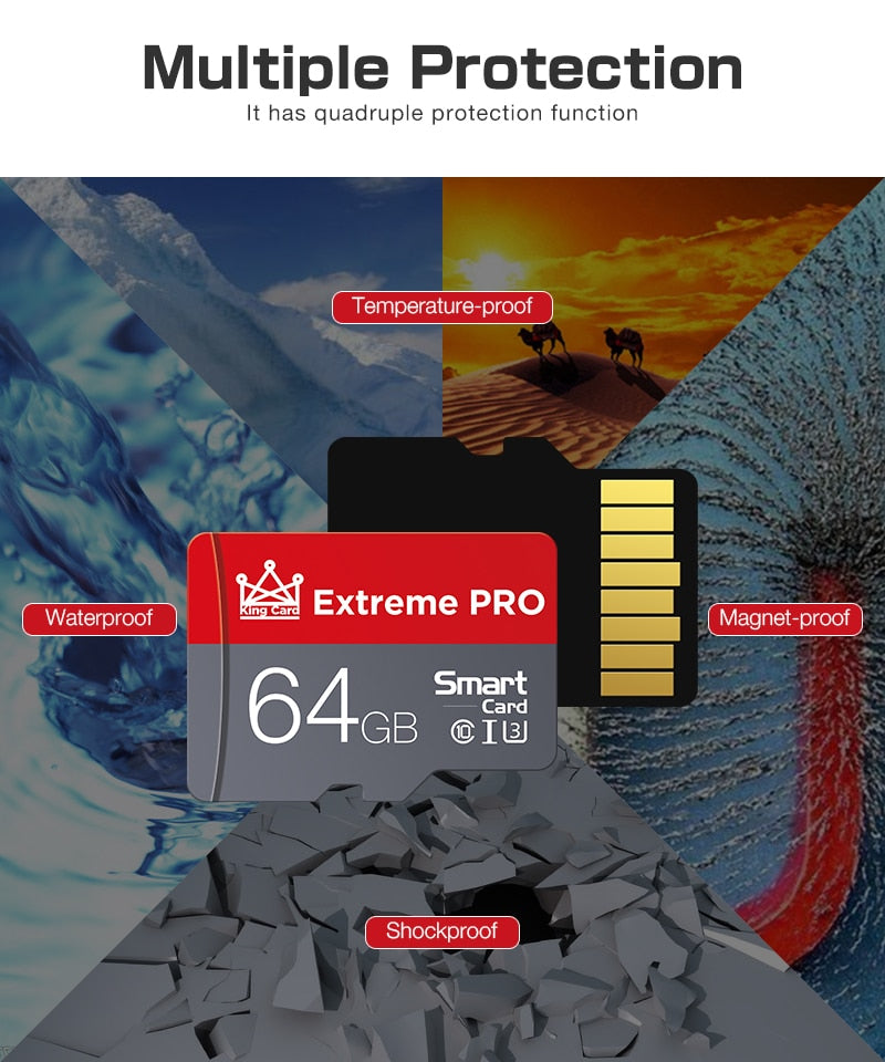 Extreme PRO Drive Mini TF Memory Card with Micro SD Adapter Card Suitable For Mobile, Phones, Cameras, & other Electronics