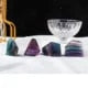 Rainbow Fluorite Polyhedron Ornament Home Decor Crystals