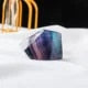 Rainbow Fluorite Polyhedron Ornament Home Decor Crystals