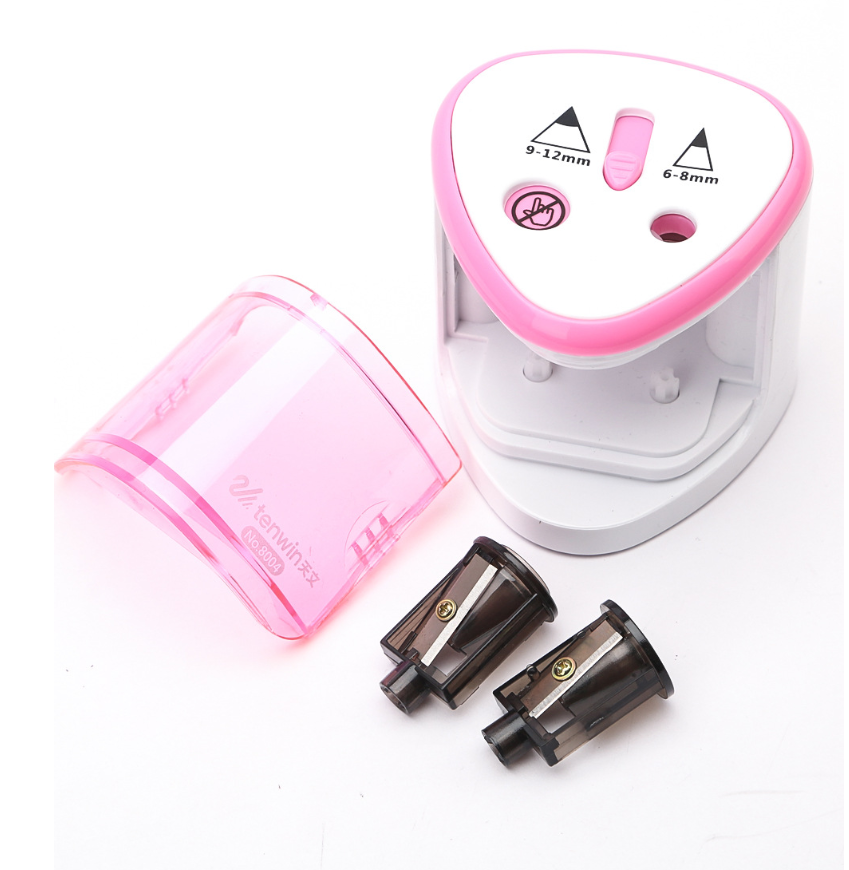 Tenwin Multi-functional Automatic Electric Pencil Sharpener Battery Operated with 2 Holes