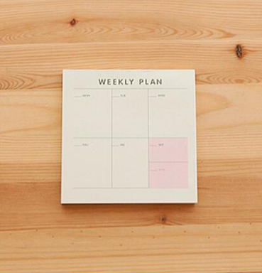 Weekly, Monthly, & Work Planner Tear off Paper Notepads