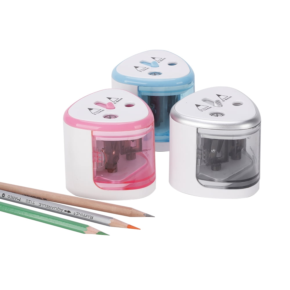 Tenwin Multi-functional Automatic Electric Pencil Sharpener Battery Operated with 2 Holes