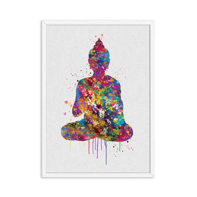 Meditation Canvas Painting Abstract Buddha Home Decor