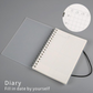 Plastic Cover Bound Spiral Coil A5 and A6 Notebooks - Various Styles