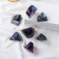 Rainbow Fluorite Polyhedron Ornament Home Decor Crystals