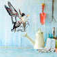 Home Decor Mallard / Trout Fishing Metal Alloy Wall Art