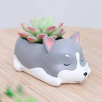 Creative Sleeping Pet Succulent Flower Pot