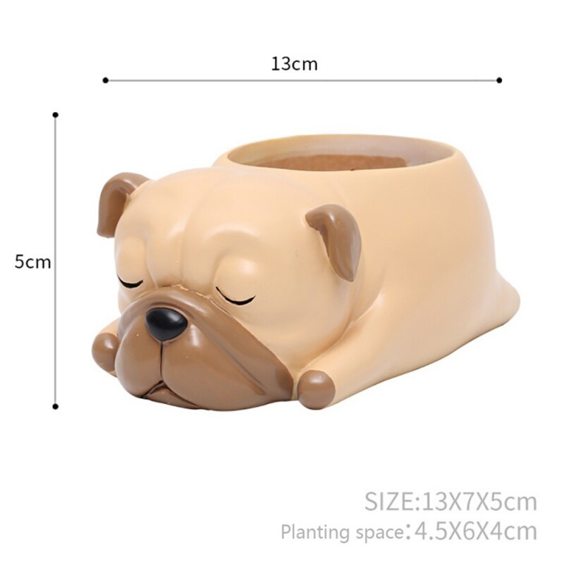 Creative Sleeping Pet Succulent Flower Pot