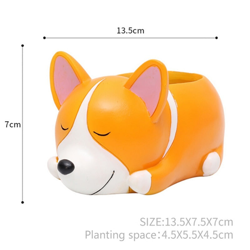 Creative Sleeping Pet Succulent Flower Pot