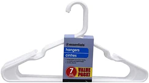 Essentials Clothes Hangers - 7 pack (white)