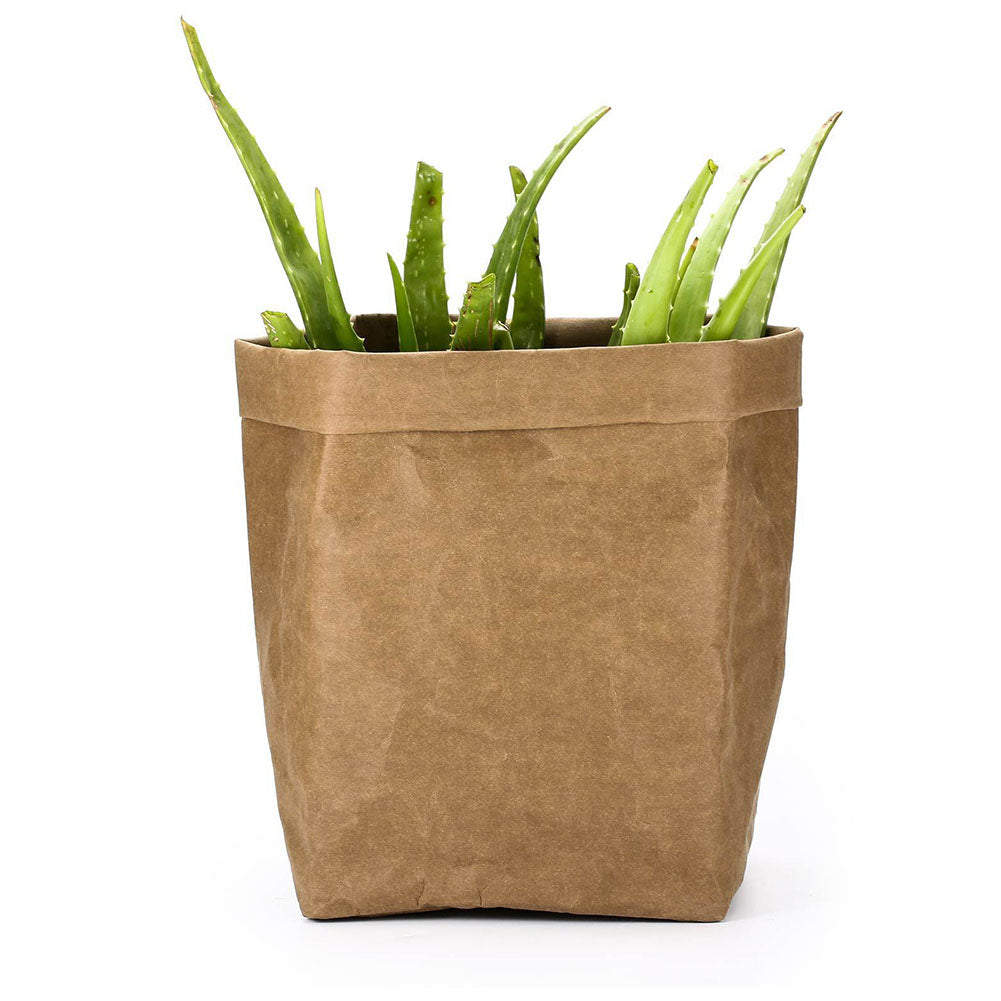 Washed Kraft Paper Storage Bag Design Flower Pot Gardening Supplies