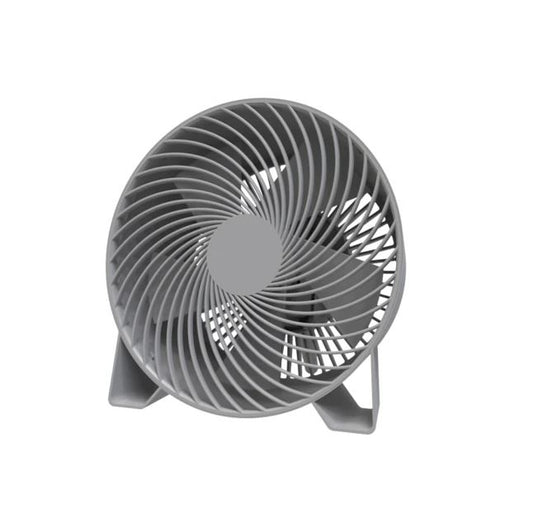 Style Selections: 8-Inch 3-Speed Indoor Gray Desk Fan