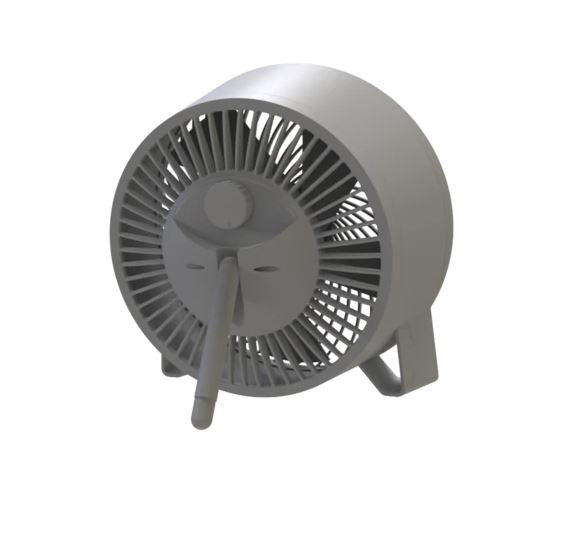 Style Selections: 8-Inch 3-Speed Indoor Gray Desk Fan