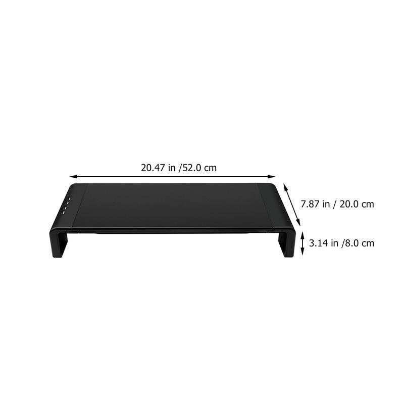 Laptop Monitor With Raised Frame USB Charging Foldable Table