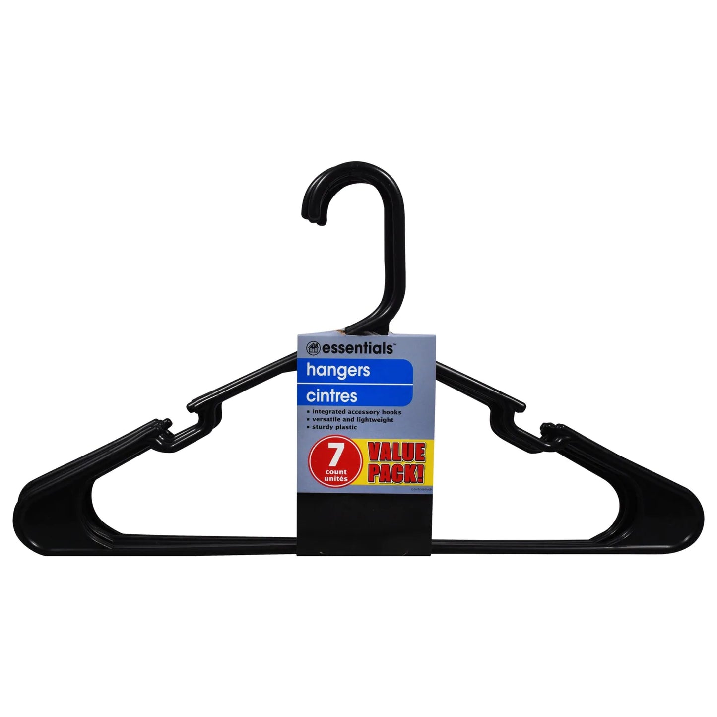 Essentials Clothes Hangers - 7 pack (black)